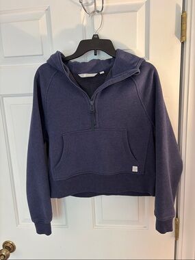 Rhoback Navy Full-Zip Fleece Hoodie